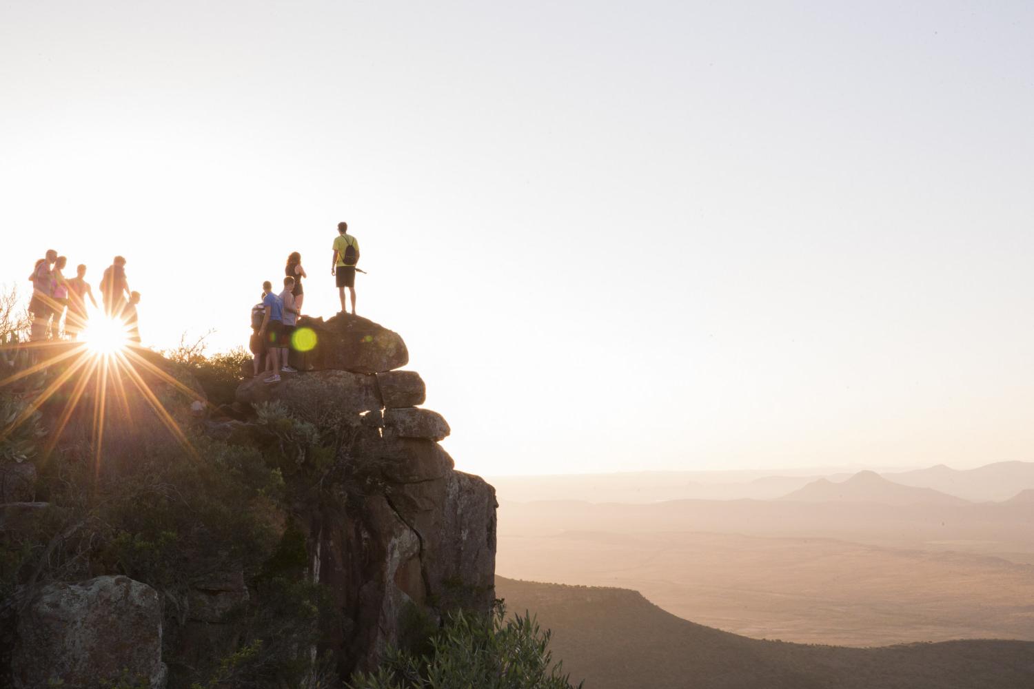 Students take in the views during a J-Term study tour to South Africa.